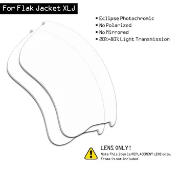 SmartVLT ochelari de Soare, Lentile de Înlocuire pentru Oakley Flak Jacket XLJ - Eclipse Grey Fotocromatică