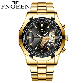 FNGEEN 2022 Noi Cuarț Ceasuri Fashion Casual Sport Militare Ceas de mână rezistent la apă de Lux pentru Bărbați Ceas Relogio Masculino S001