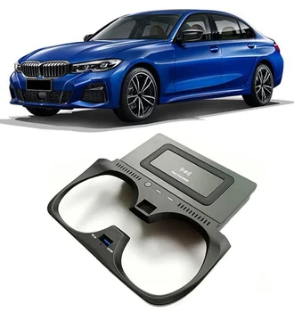 15W Masina Încărcător Wireless pentru BMW Seria 3 G20 G28 2019 2020 Încărcare Rapidă Placă Panou Suport de Telefon Imagine 2