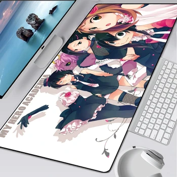 Anime-ul japonez Eroul Meu Artă HD Imprimare XXL Mouse Pad Gamer Accesoriu Fierbinte Mari Bloca Computerul Marginea Tastatura Mat Anime Desene animate Imagine 2