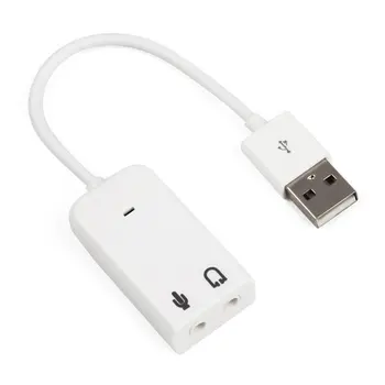 Extern placa de Sunet USB 7.1 Adaptor USB la Virtual 3D de Sunet Audio Microfon cu Căști de 3,5 mm Jack Pentru PC Laptop Notebook