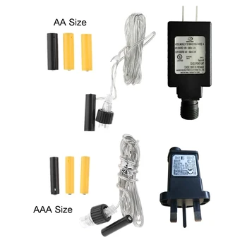 NE-UK Plug AA AAA Battery Eliminator Înlocui 2x 3x AA AAA Alimentare Acumulator Adaptor pentru Radio Lumina LED-uri de Jucărie Electrică Imagine 2