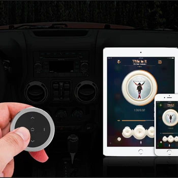 Fără fir Control de la Distanță Bluetooth Car Kit-Media Butonul Auto Motociclete Volan Music Player Controller pentru iOS/Android