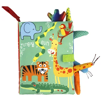 Copii pentru Copii Tesatura Cărți de Învățare Timpurie, de Învățământ Pânză de Carte de la 0-12 Luni Dezvolta o Cunosc de Animale Cozi de Lectură Jucărie погремушки