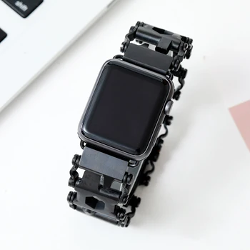 Pentru Apple Watch 6 5 4 3 2 Instrument combinație Gadget-uri 304 din Oțel Inoxidabil Periat Design Unic Watchband iWatch Benzi Fran-52bd