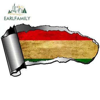 EARLFAMILY 13cm x 5.8 cm 3D Deschis Tăietură Rupt de Metal de Design Cu Kurdistan Drapelul Național Motiv Extern Vinil Autocolant Auto Imagine 2