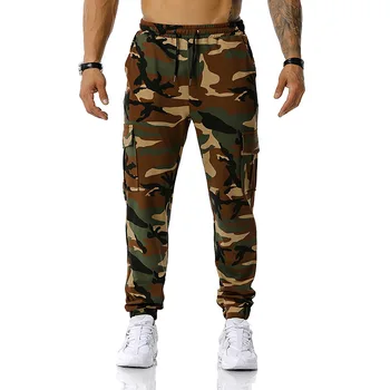 Bumbac pur Camo Pantaloni Harem de Bărbați mai Multe Culori de Camuflaj Militar Cargo Pant Barbati Jogging Pantaloni Cu Buzunare mor Furtun PC01