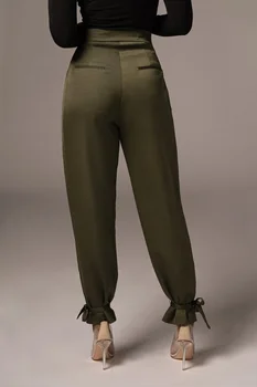 Zoctuo Talie Mare Pentru Femei Buzunare Pantaloni Office-Eleganta Doamnelor Pantaloni Buzunar Cu Fermoar Solid De Sex Feminin Pantaloni De Creion Pantaloni De Marfă Imagine 2