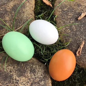 Fals ieftin Ouă de Simulare din Lemn de Găină Rață Gâscă Dummy Pictat Ouă pentru Copii Jucarii Educative Alimente Artificiale de Paști jucărie