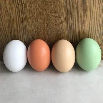 Fals ieftin Ouă de Simulare din Lemn de Găină Rață Gâscă Dummy Pictat Ouă pentru Copii Jucarii Educative Alimente Artificiale de Paști jucărie Imagine 2