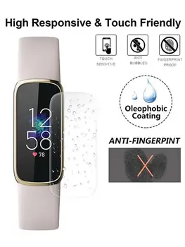 5pcs Clar Moale TPU Film Protector Pentru Fitbit Luxe Band Smart Bratara Ecran Protector de Acoperire Smartband Protecție