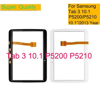 10buc/Lot Pentru Samsung Galaxy Tab 3 10.1 P5200 P5210 Ecran Tactil Digitizer Senzor Panou Frontal Exterior de Sticlă de Înlocuire Imagine 2