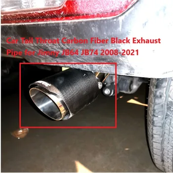 Coada de mașini Gât Fibra de Carbon Negru Conducta de Evacuare pentru Suzuki Jimny JB64 JB74 2008-2021 Imagine 2