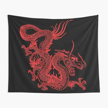 Red Dragon Chinezesc Tapiserie Pătură De Culoare Dormitor Arta De Perete De Living Decor De Călătorie Cuvertura Decor Imprimat Prosop Acasă