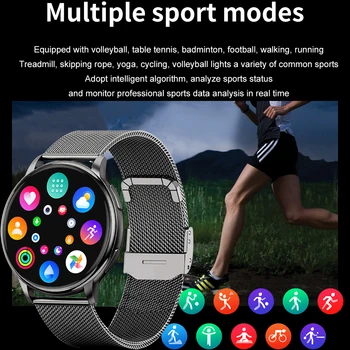 2022 Nou Ceas Inteligent Bărbați Ecran Tactil Complet Sport Fitness Ceas IP67 rezistent la apa Bluetooth Pentru ios Android smartwatch Barbati+cutie