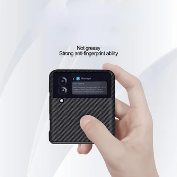 2021 Nou Material De Fibre De Carbon Pentru Samsung Galaxy Z Flip 3 Caz Pentru Samsung Galaxy Z Flip Caz 4