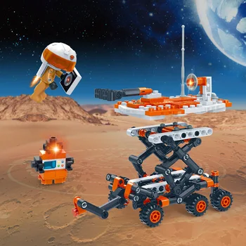 BanBao de a Explora lumea de Marse Modele Buggy Astronauți Cărămizi de Jucărie pentru Copii Prieten Gif-uri de Blocuri 6419