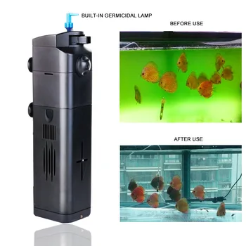 SUNSUN Filtru UV Pompa de Aer 15W 17W 21W Pește Rezervor de Oxigen Pompa Pentru Acvariu de Pompare Apă Rezervor de Pește Filtru 220V carcasa de Plastic Imagine 2
