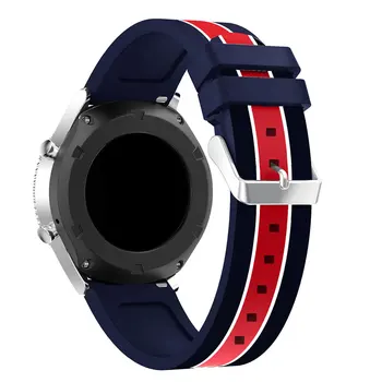 Eliberare rapidă 22mm Universal de Trupa Ceas Curea Silicon brățară Brățară Tipărite Watchband Pentru Samsung Gear S3 Frontieră Wriststrap Imagine 2