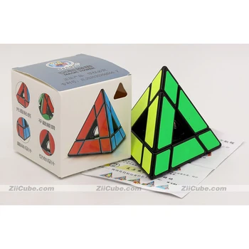 Sengso Piramida, cub Gol Turn Speical Forma de Cuburi Magice Pyramorphix Stickerless Triunghi cu 4 Fețe Negre poftă de mâncare Puzzle-uri Magice