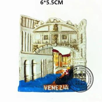 Europa Italia 3D Magneți de Frigider Turism Suvenir Frigider Magnetice, Autocolant Colecția de Artizanat Cadou Imagine 2