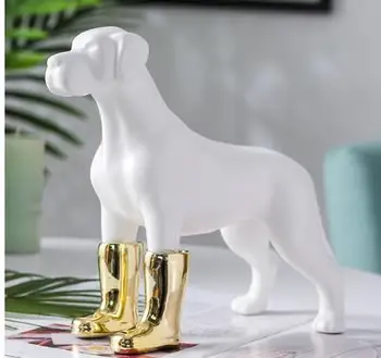 Pudel ceramice câine stil Nordic moale meserii decor de birou mobilier de origine Animală meserii acasă