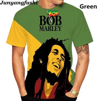Vara noi marley 3d imprimate t-shirt muzica reggae, hip-hop tricou linia fierbinte moda gât rotund maneca scurta, haine Harajuku sus