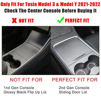 Pentru Tesla Model 3 Model Y 2021 2022 Consola Centrala Cotiera Ascunse Cutie Depozitare Fata-Spate, Organizator Tava De Stivuire Accesorii Imagine 2