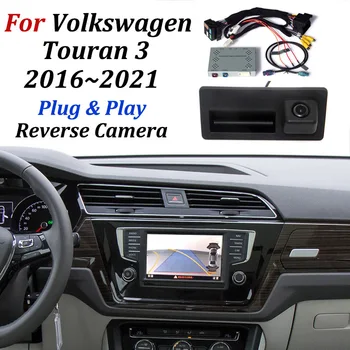 Camera din față Spate Pentru Volkswagen VW Touran 3 5T 2016~2021 OEM Ecranul de Upgrade Sistem de Parcare Auto Backup Inversă Interfață de aparat Foto
