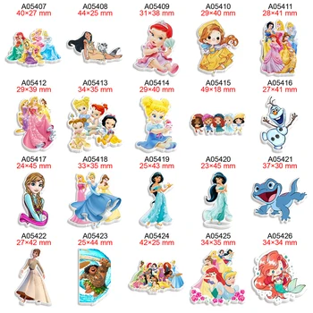 Disney Princess Tipărite Flatback Plane Rășină Pentru DIY Meșteșug Consumabile Arcuri de Par Decoratives