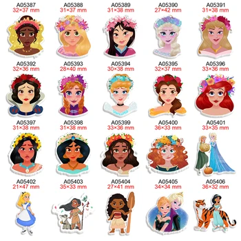 Disney Princess Tipărite Flatback Plane Rășină Pentru DIY Meșteșug Consumabile Arcuri de Par Decoratives Imagine 2