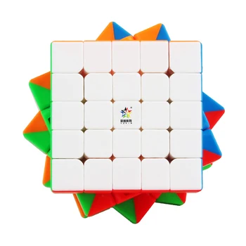 Yuxin Negru Kirin 5x5x5 Cub Magic Stickerless Cub Puzzle pentru Incepatori Cubo Magico Jucării pentru copii Copii 5x5x5 Negru Kylin