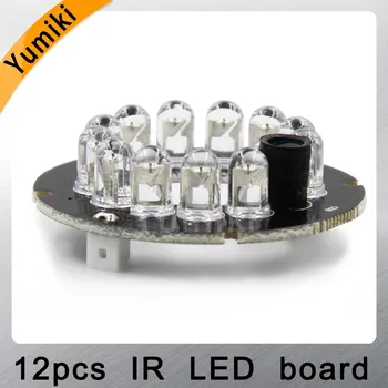 Yumiki Infraroșu 12 x 5 IR LED-uri bord pentru camere de supraveghere mini aparat de fotografiat viziune de noapte (cu diametrul de 42mm)