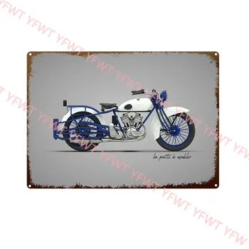 Retro Autocycle Vintage din Metal Poster Motocicleta Tin Semne Placa de Garaj Home Decor de Perete Accesorii Moto Placa 20x30cm