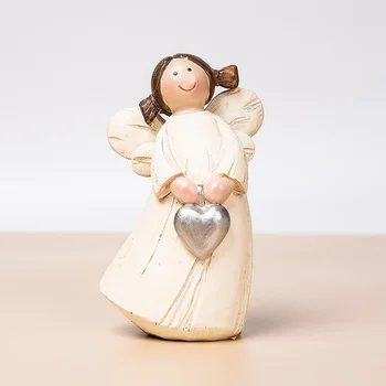 Nordic Fairy Angel Statuie Figurine Miniaturi Rasina De Artizanat Mini Garden Home Decor Accesorii Nunta Creștinismul Cadouri