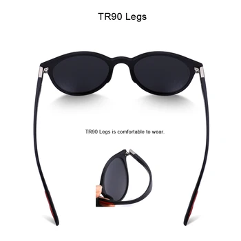 MERRYS DESIGN Bărbați Femei Clasic Retro Nit Polarizat ochelari de Soare TR90 Picioarele mai Ușoare de Design Cadru Oval Protecție UV400 S8126 Imagine 2