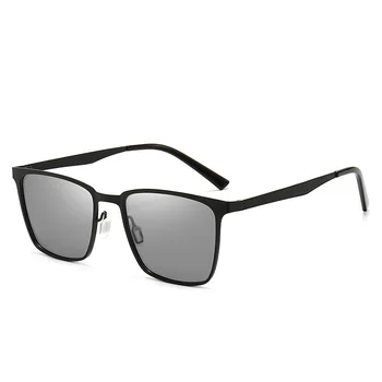 Nouă Bărbați de Culoare Schimbare Polarizat ochelari de Soare Ochelari de vedere de Noapte Cadru Metalic ochelari de Soare Ochelari de Echitatie de Conducere de Noapte Ochelari