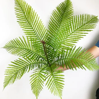 80cm 8 Furculiță Mare Artificiale Palm Copac Tropical Monstera Fals Plante de Plastic, Frunze de Palmier Fals frunze de Feriga Pentru Home Decor Nunta