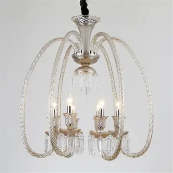 Coniac candelabru de epocă 6 lumina candelabru stil francez agățat lustru de lumină pentru dormitor, bucătărie, living sufragerie hol