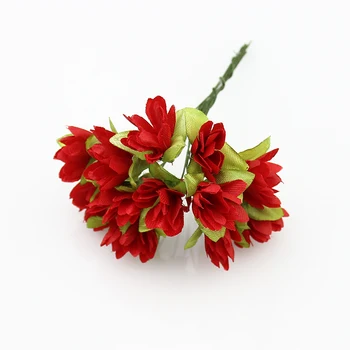 1,5 cm Fabirc Artificiale flori de Cires flori pentru Decor Nunta/Flori de matase pentru Coroană Scrapbooking (144pcs/lot) Imagine 2