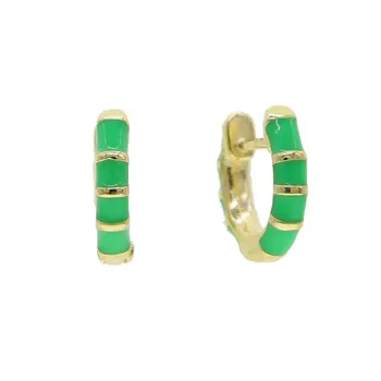 Culoare de aur pentru femei de moda bijuterii fată mini mici mark cercuri de vară 2020 nou Neon email colorat hoop cercei