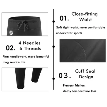 Bărbați Femei 1.5 mm Scufundări Pantaloni Neopren Iarna Termice Trunchiuri de Înot Subacvatic Surfing Cupluri Timp de Scufundări Pantaloni