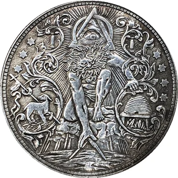 38mm Monede de Mână Frumos Lustruit Recuzită Magie Moneda Norocoasa Cadouri Decor Acasă Ochiul lui Dumnezeu Model de Colecție