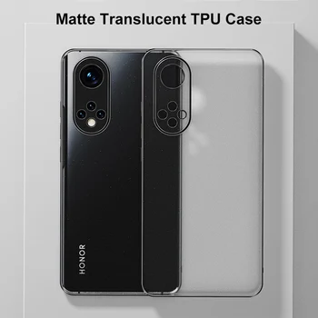 Translucid Caz Silicon Pentru Huawei P30 P40 P50 Pro Nova 7 8 9 Mate 30 40 Pro TPU Acoperire Telefon Caz Pentru Onoarea 50 60 Magic 3 Pro Imagine 2