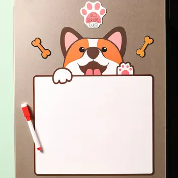 Frigider Autocolant Bord Mesajul Poate Fi Ștearsă Decor Acasă Câine Tablă Magnet Personalitate Creatoare Tablă Imagine 2