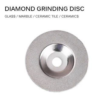 4inch Disc de Slefuire Piatra de Diamant Castron Forma de Roata de Rectificat Taie Discuri Roata de Sticlă Cuttering pânze de Ferăstrău Instrument Rotativ Imagine 2