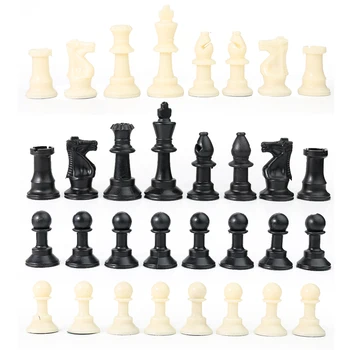 32pcs Plastic Internațional de Șah Bucata Set Joc de Șah Complet de piese de Șah Concurs de Interacțiune Părinte-Copil Puzzle Jucărie Cadou