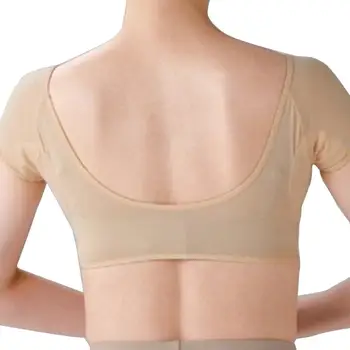Sudoare Underarm-absorbant Vesta Super-Elasticitate cu mânecă Scurtă T-shirt Forma Sudoare Tampoane Refolosibile Lavabile Axilei Axila Sudoare