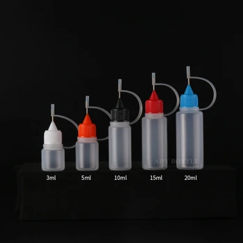 3ml-120ml Ascuțite-gura Sticla de Plastic Transparent Compresibil Ac Sticle Returnabile Culoare Sticla Pastă de Sticlă de Vopsea de Sticla