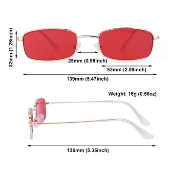 Retro Oval ochelari de Soare pentru Femei Brand de ochelari de Soare Clasic Bomboane de Culoare de Metal Dreptunghiulară Ochelari de Soare UV400 Protecție Ochelari de Conducere Imagine 2